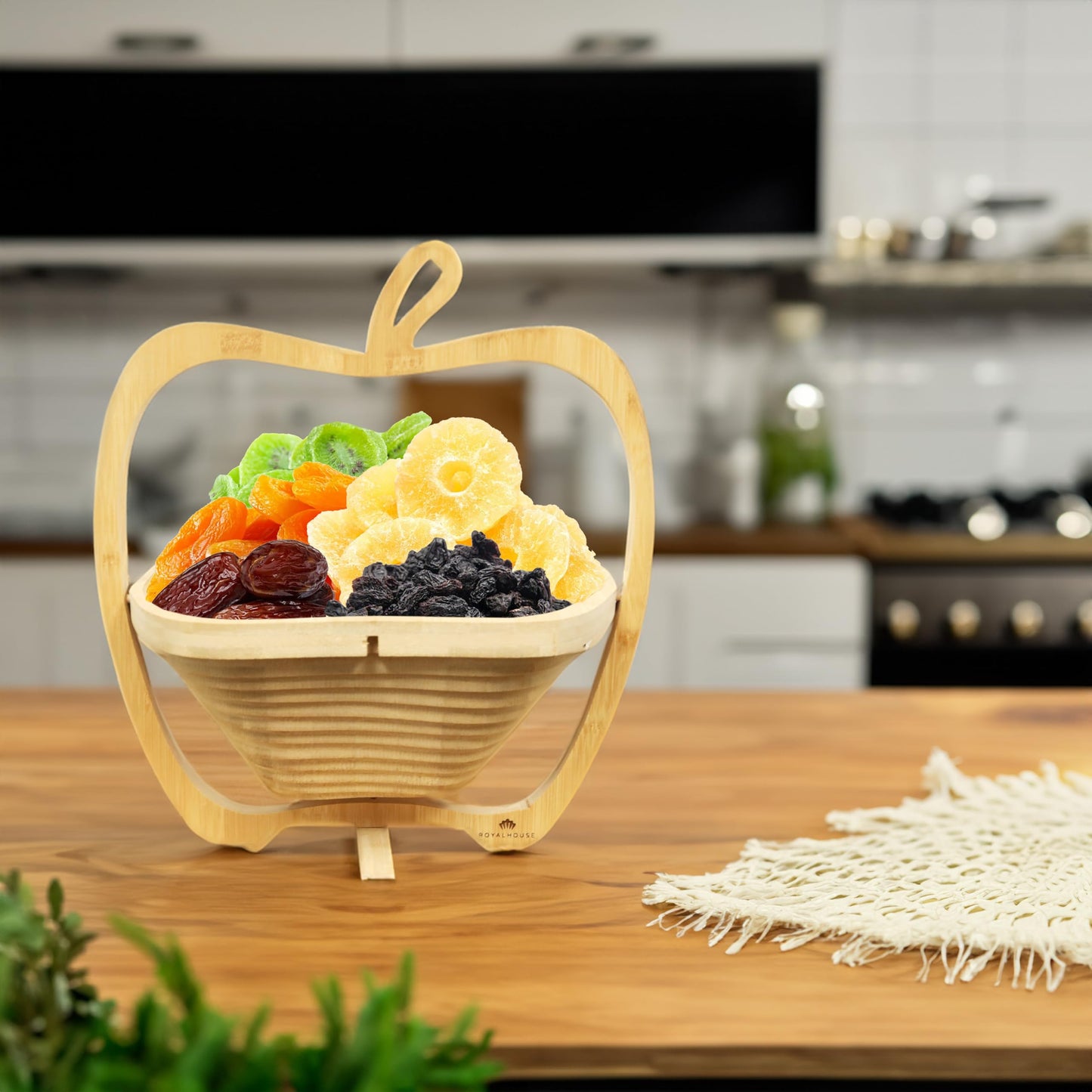 Anna And Sarah Large Size Dried Fruit Gift Basket, Healthy Gourmet Fruit Box, Holiday Food Tray, Medjool Dates, Apricot, Prunes,