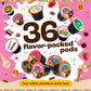 Crazy Cups Flavored Coffee Pods Variety Pack for Keurig, Assorted Flavors, 36 Count, Pack of 1