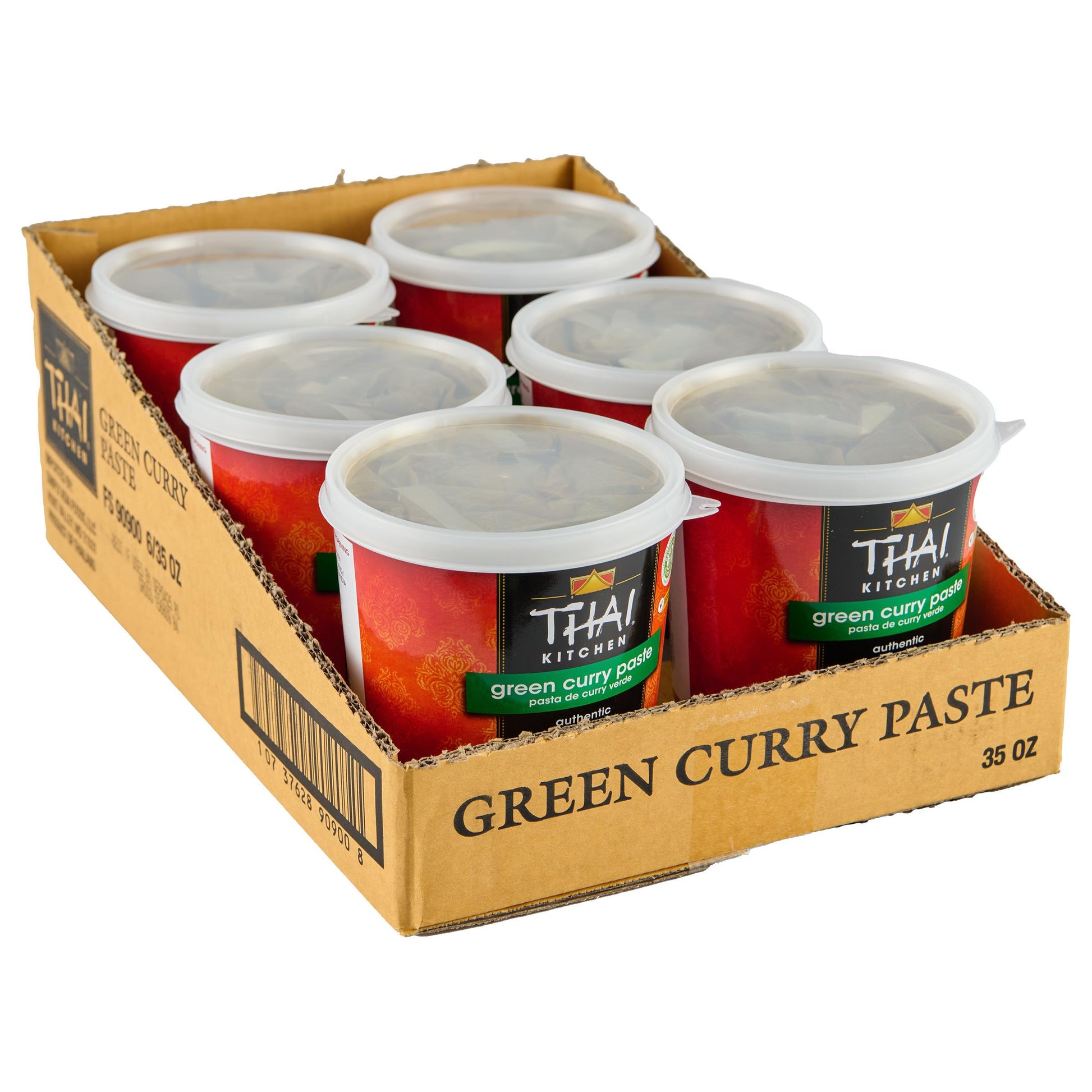 Thai Kitchen Green Curry Paste, 35 Oz (Pack Of 6) - Six 35 Ounce Tubs Of Bulk Thai Green Curry Paste, Perfect For Vegetables, So