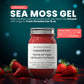 MG Windward Trading Organic Irish Sea Moss Gel - Strawberry Flavor, 16 oz, Immune & Digestive Support, Wild Harvested