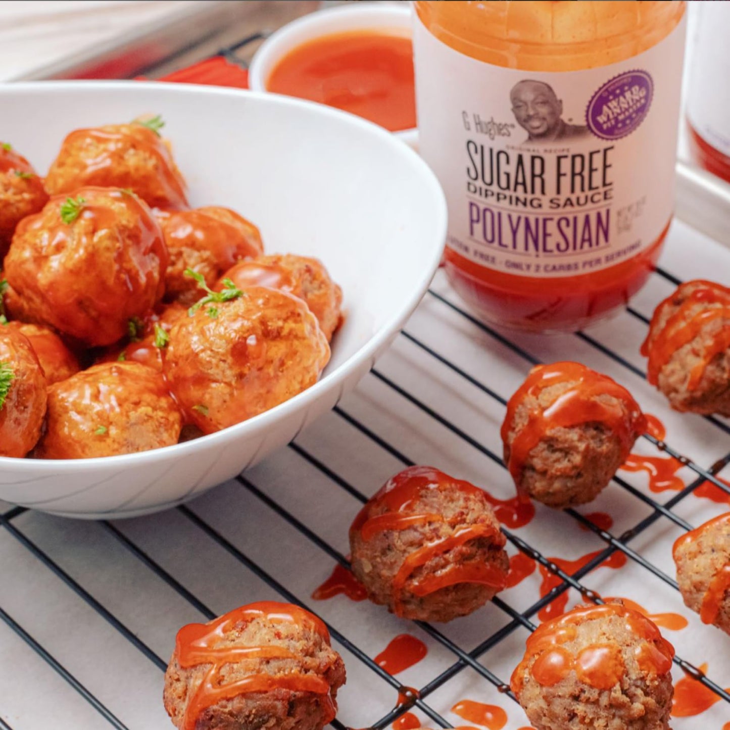 G Hughes Sugar Free, Polynesian Sauce - Sugar Free Dipping Sauce, G Hughes Sugar Free Sauces, Gluten-Free Bbq Sauce, Low Carb Sauce, Vegetarian Sauces, G Hughes Bbq Sauces- 18 Oz (3-Pack)