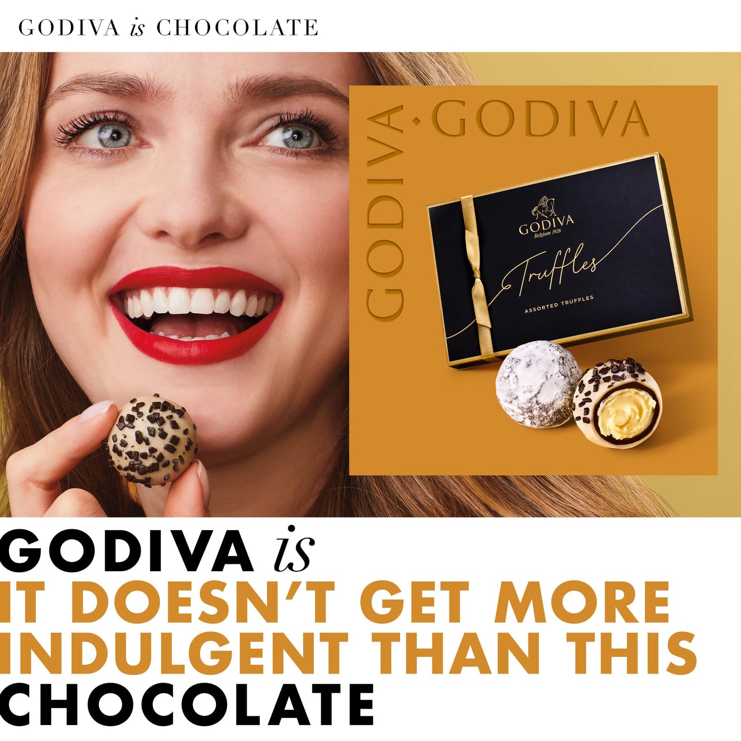 Godiva Chocolatier Assorted Dark Chocolate Truffle Gift Box For Birthday, Thank You, Anniversary, Congratulations Gift Basket Gourmet Candy With Creamy Ganache In Dark Chocolate, 12Pc