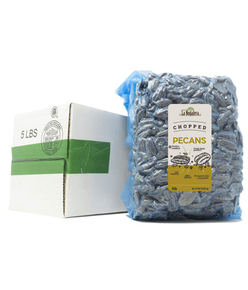 La Nogalera - 100% Natural and Fresh Crop of Chopped Pecans in 5 lbs Vacuum Sealed Bag. Raw Pecan nut Pieces That Compare to Org