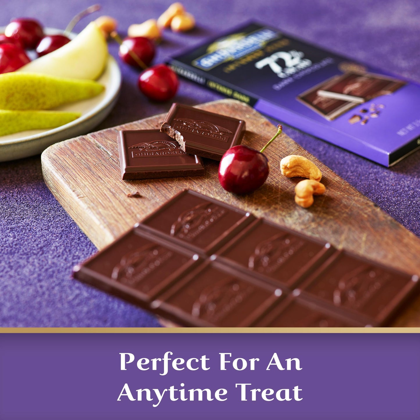 Ghirardelli Intense Dark Chocolate Bar 72% Cacao 3.5 Oz Bar