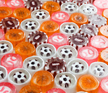 Sports Candy - Hard Candy Mix 8 OZ Resealable Bag of Individually Wrapped Small Candy (approx. 58 pcs) Hard Candies - Great for 
