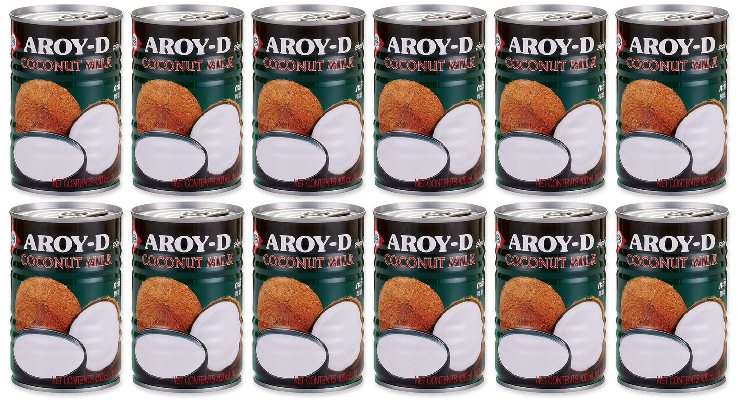 Aroy-D Coconut Milk, 14 Fl Oz (Pack of 12)