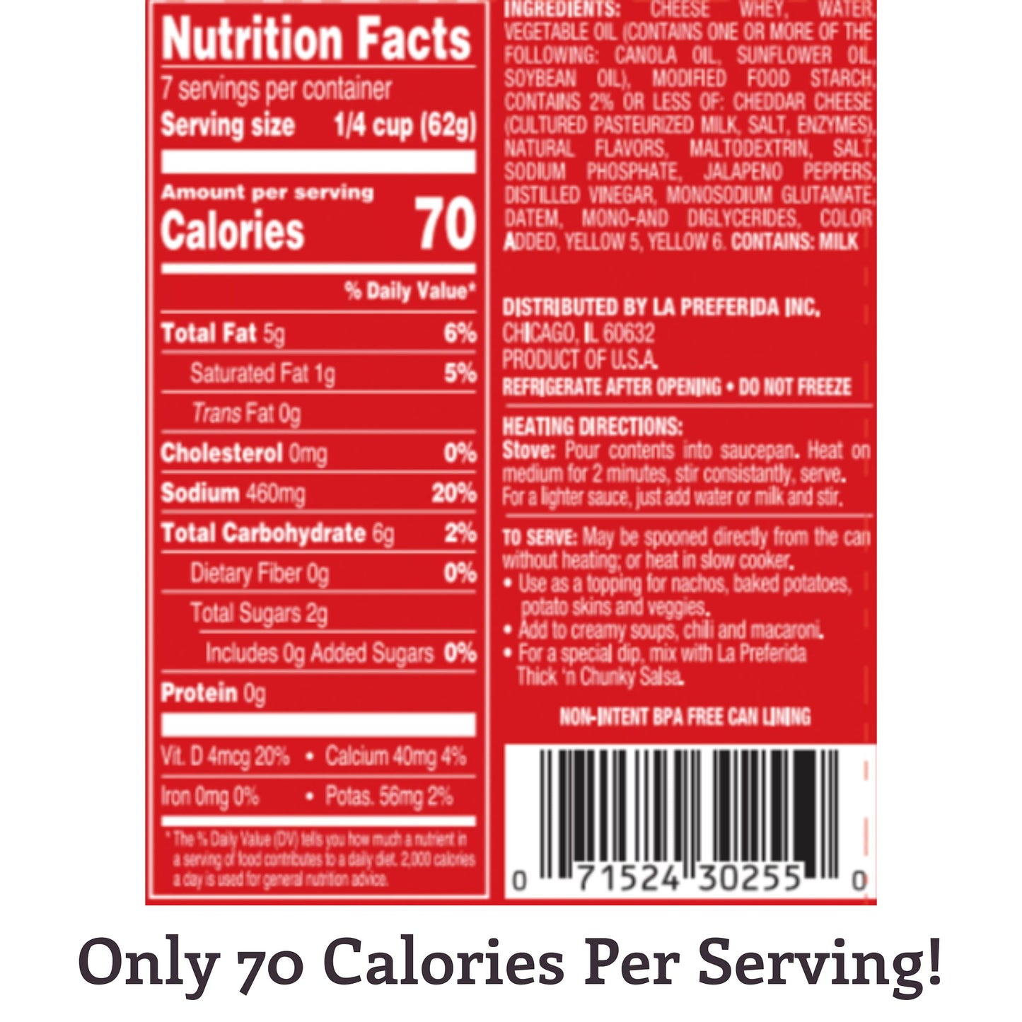 La Preferida Nacho Cheese Sauce, 15Oz