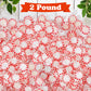 GEEOOLLAH Starlight Peppermint Candy 2 Pound Bucket - Individually Wrapped Red & White Hard Mints for Holidays, Parties, Candy Bowls