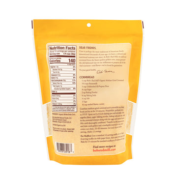 Bob'S Red Mill Organic Cornmeal Medium, 24 Oz, 2 Pk