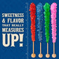 Boones Mill | Xl Rock Crystal Candy Sticks | Assorted Flavors | 36 Count