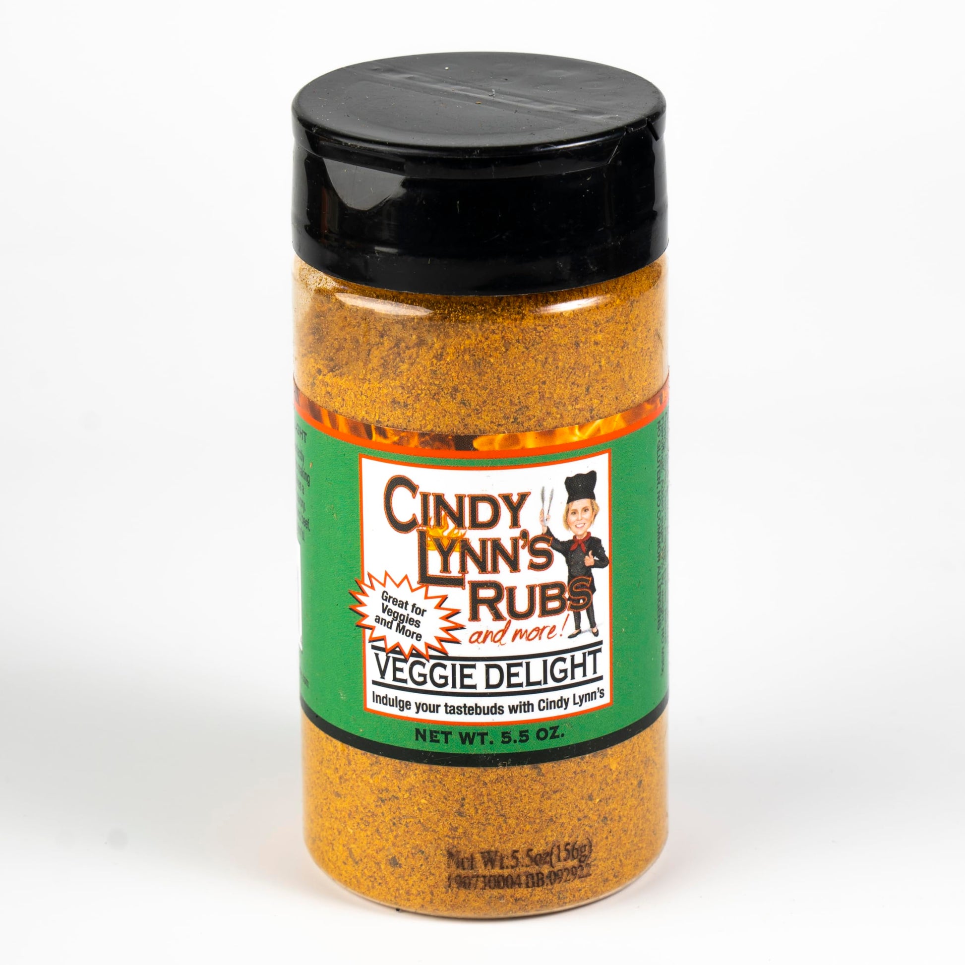 Cindy Lynns Veggie Delight Rub and Seasoning, 5.8 oz (Pack of 1), Use as Rub on Grilled Vegetables, Spice Rub for Grilling, Vegg