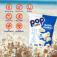 Poptime Sea Salt Popcorn Bags Individual Servings - Gourmet Popcorn Individual Bags, Healthy Snack Popped With Heart-Healthy Avo