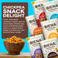 BIENA Chickpea Snacks - Crunchy Roasted Chickpeas - High Fiber Vegan Protein Snack for Adults & Kids - 6-Pack, 5 oz Bags - BBQ,