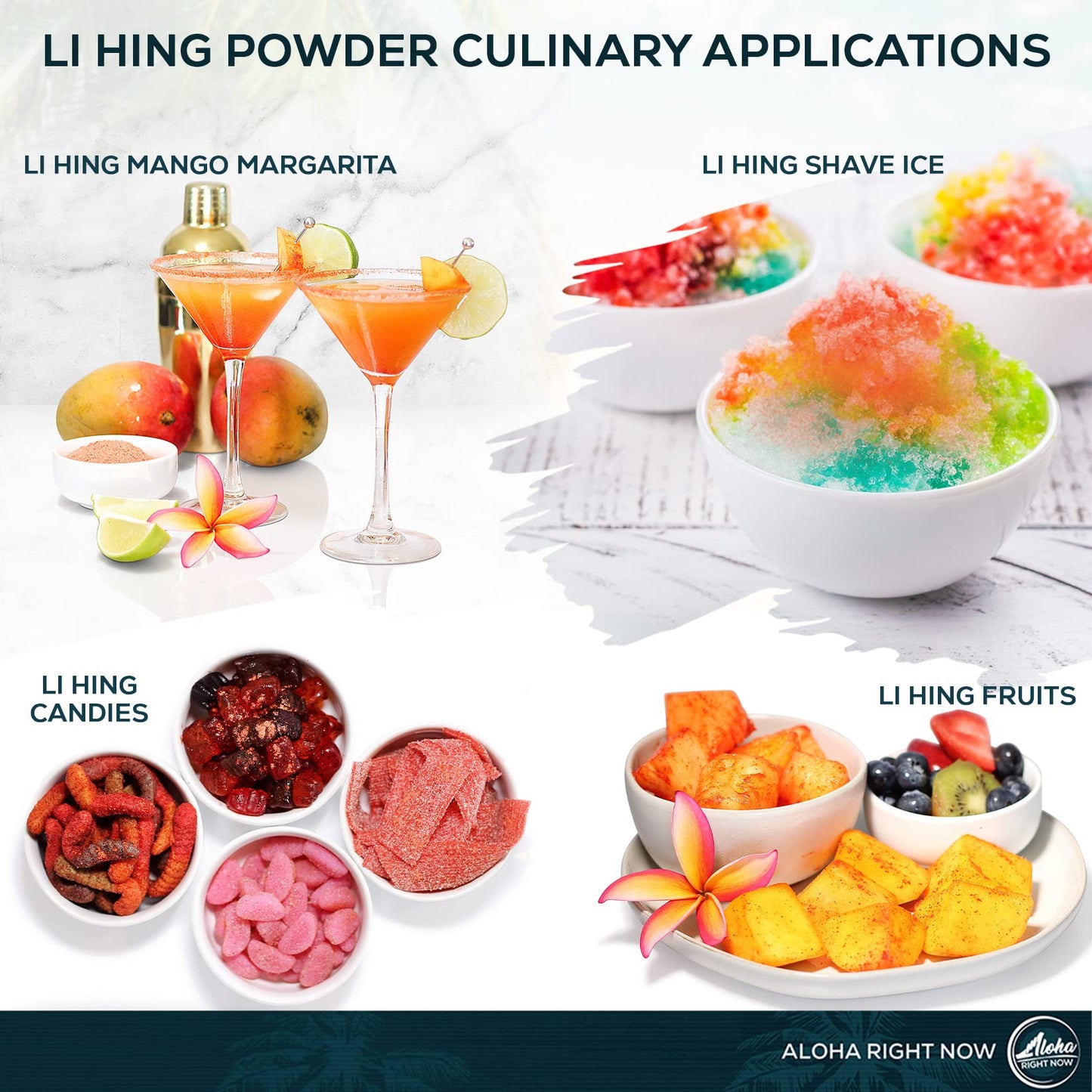 Aloha Right Now Li Hing Mui Powder Shaker, Sweet & Sour Dried Plum, 7 oz