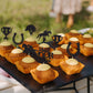 Gyufise 24Pcs Kentucky Derby Cupcake Toppers Black Glitter Equestrian Horse Cake Decorations Horse Cupcake Picks For Sports Eque