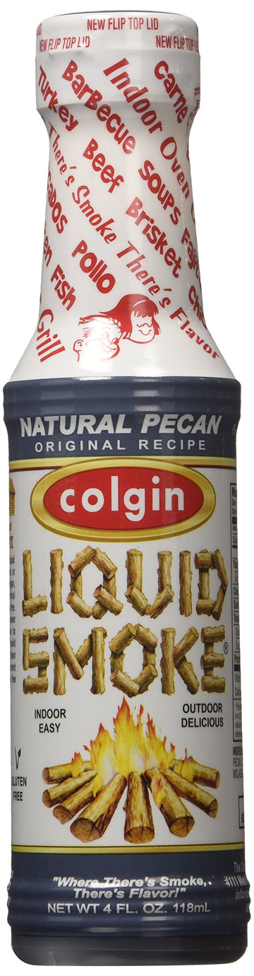 Colgin Liquid Smoke, All Natural Pecan, 4 Ounce Bottle