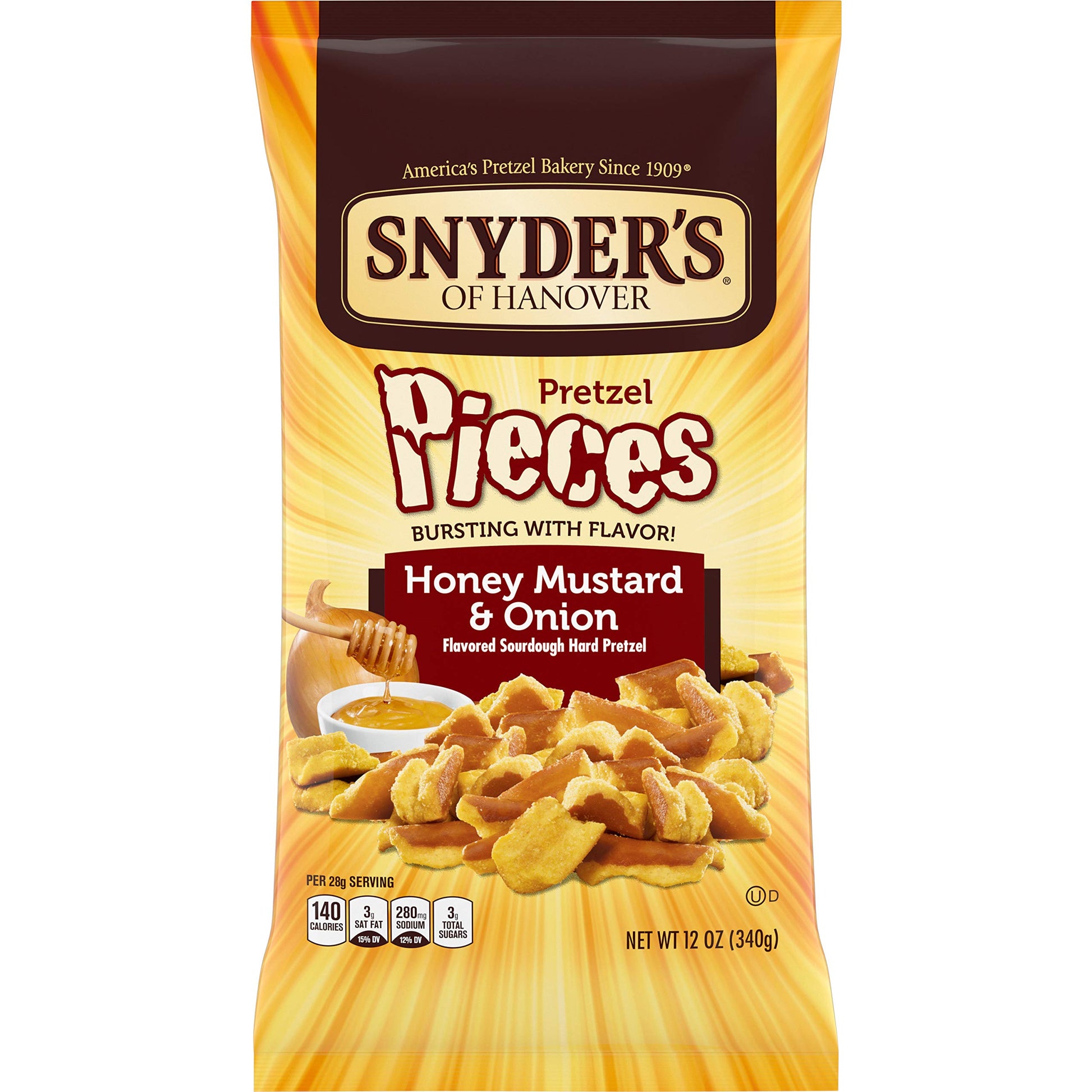 Snyder'S Of Hanover Pretzel Pieces, Honey Mustard & Onion, 12 Oz