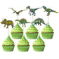 Gyufise 36 Pack Dinosaur Cupcake Toppers Roar Dinosaur Cupcake Picks Dino Theme Baby Shower Kids Birthday Party Cake Decorations