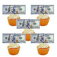 Morofme Edible Money Cake Toppers 30pcs Wafer Paper Decorations 100 Dollar Bill for Birthday Party Supplies