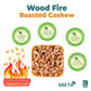 Hansia Wood Fire Roasted Cashew Snack, Oil-free, Whole Roasted, 1 Pound Pack