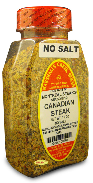 Marshalls Creek Spices, Select CANADIAN STEAK SEASONING NO SALT (COMPARE TO MONTREAL SEASONING R) 11 ounces