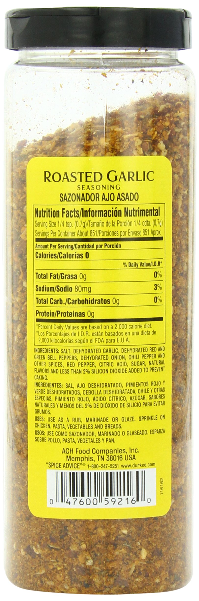 Durkee Roasted Garlic Seasoning Blend, 21 Ounce Containers