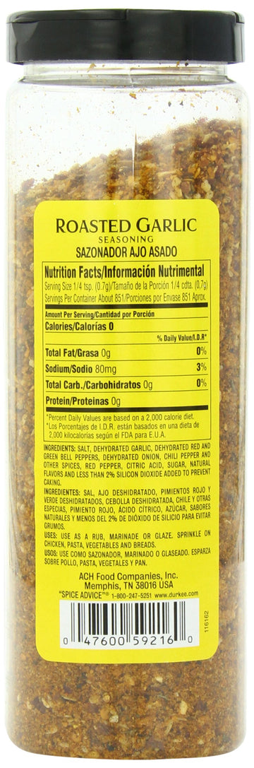Durkee Roasted Garlic Seasoning Blend, 21 Ounce Containers