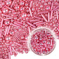 Dazzjoy Rose Gold Pearl Rods Sprinkles, 130G/4.58Oz, Mix Size, Pearl Sprinkles For Cupcake Decorating, Cupcake Toppers, Cake Dec