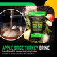 Hey Grill Hey | Turkey Brine Kit | | Includes Apple Spice Brine  Smoked Turkey Rub  and Cranberry BBQ Glaze| Smoked Turkey Brine & Seasoning Kit