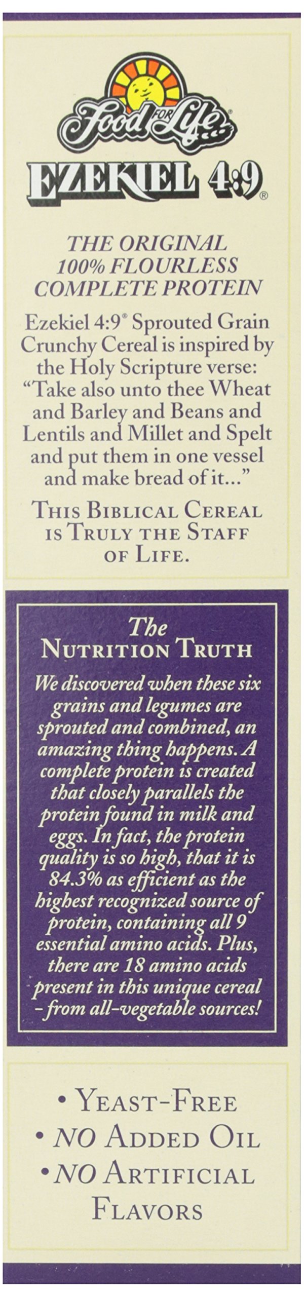 Food For Life, Ezekiel 4:9 Organic Sprouted Grain Cereal, Cinnamon Raisin, 16 Oz