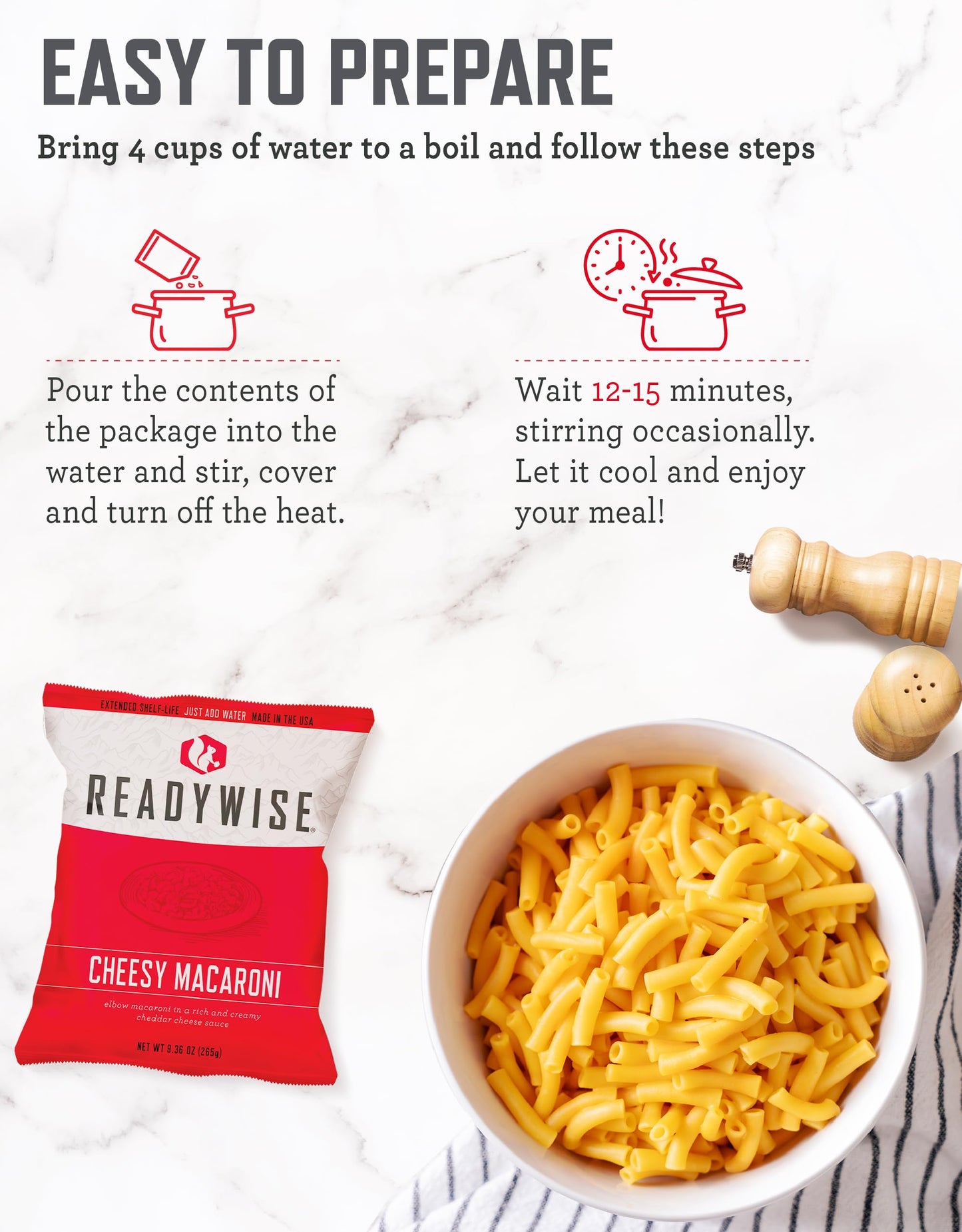 Readywise Emergency Food Supply - 84 Servings Breakfast & Entrée Bucket, Protein Meals, Dehydrated & Freeze Dried Food For Backpacking, Camping Essentials & Prepping Supplies, Up To 25 Year Shelf Life