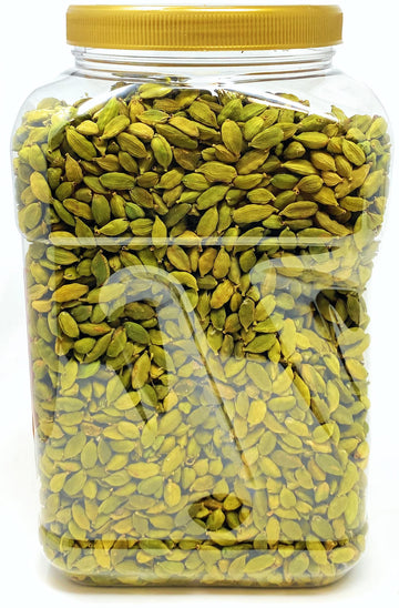 Rani Green Cardamom Pods Spice, All Natural, Vegan, Gluten Friendly, 48oz (3lbs) PET Jar, Product of India