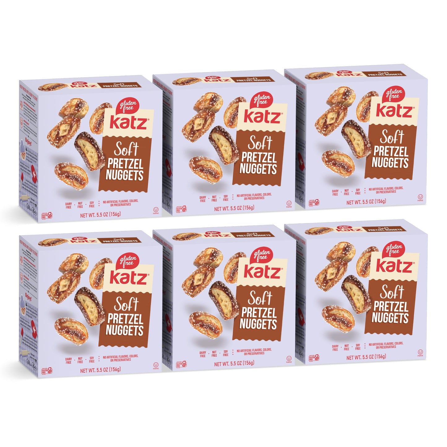 Katz Gluten Free Salted Soft Pretzel Nuggets. Gluten Free Snacks For Adults and Kids. Soy Free, Nut Free, Dairy Free, Kosher. 5.