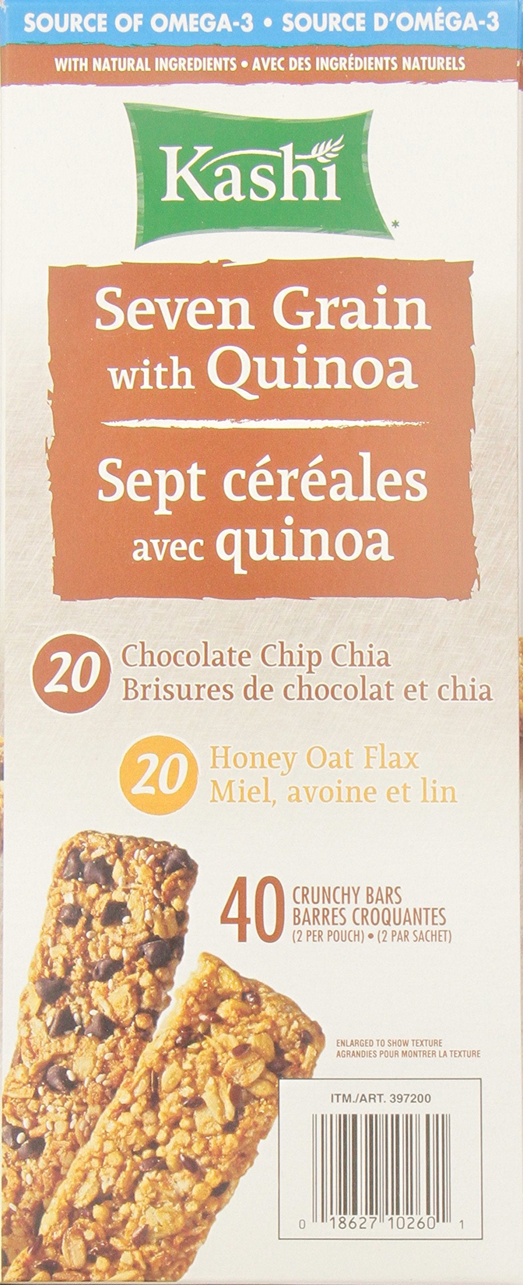 Kashi Seven Grain With Quinoa Bars, 40 Count