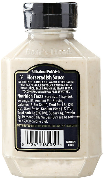 Boar's Head, Horseradish, Pub Style, 9.5 oz