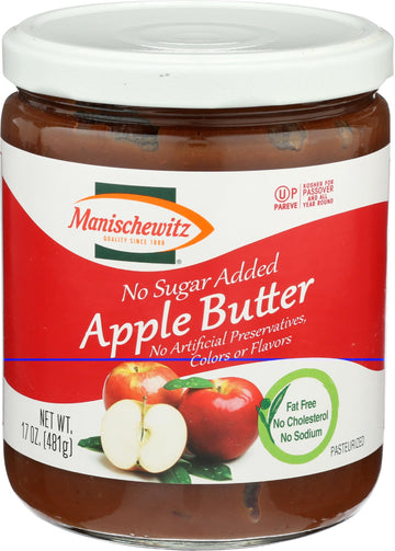 Manischewitz Fruit Spread Apple Butter, 17 lb