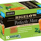 Bigelow Tea Unsweetened Perfectly Mint Iced Black Tea Keurig K Cup Pods, Caffeinated Tea Keurig Tea Pods, 10 Count Box (Pack Of