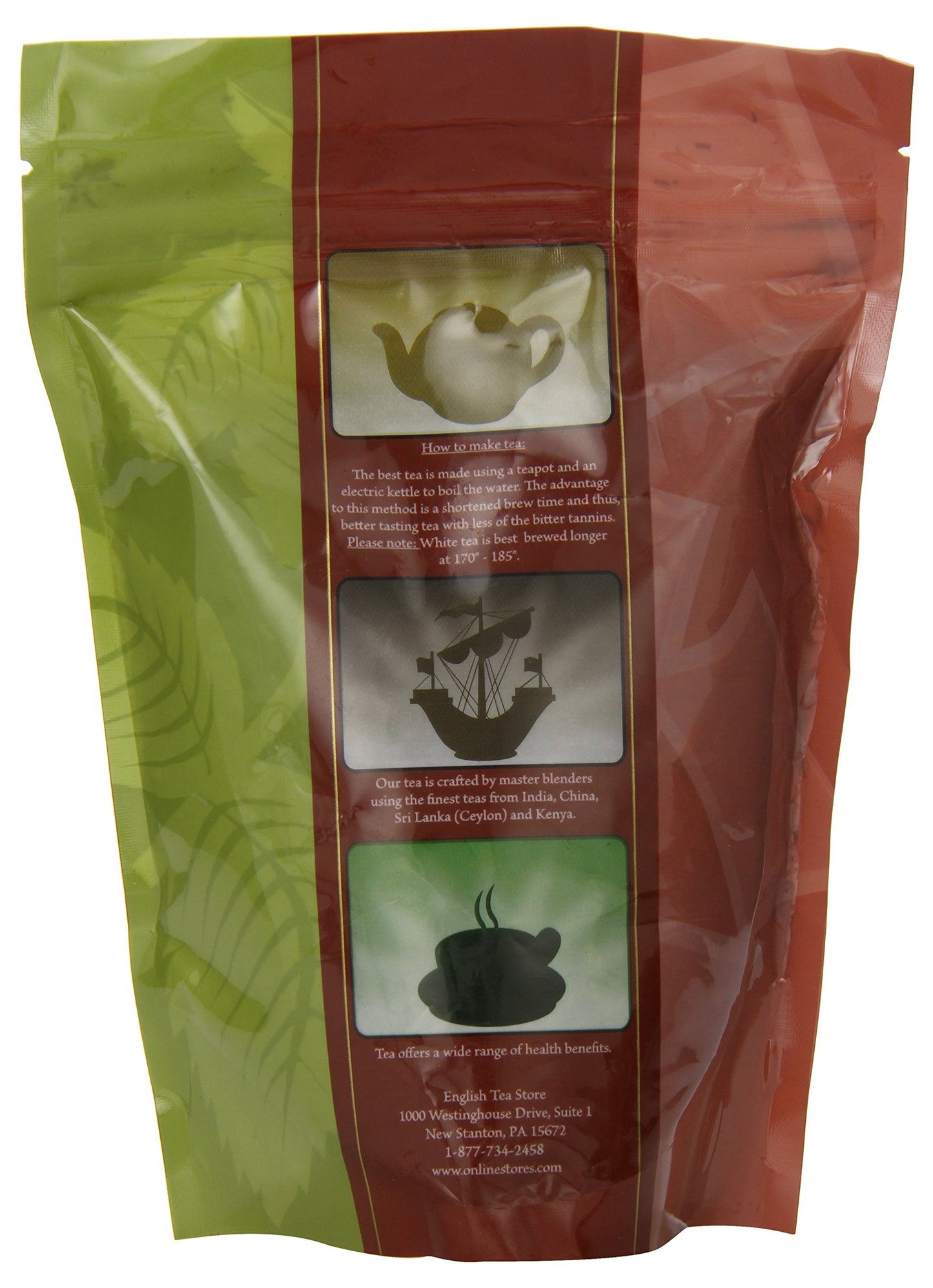 English Tea Store Loose Leaf, Godiva Roche Flavored Rooibos - Pouches, 4 Ounce