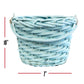 Easter Blue Round Willow Basket (70 Ct) Filled With Treats, Snacks, Candy, Peelable Gummies, Marshmallow Gummies, Bunny And More
