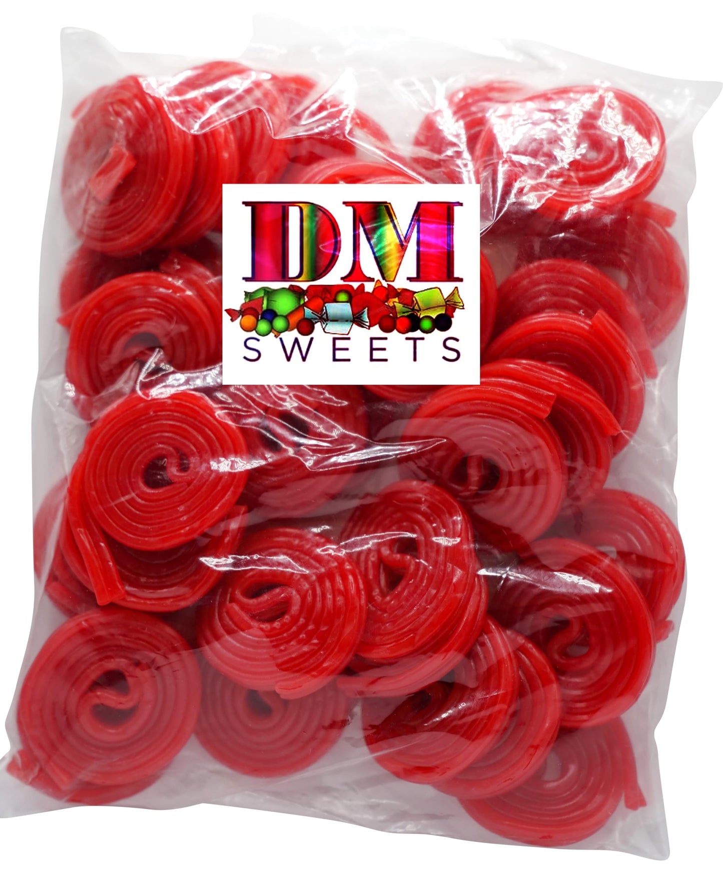 Red Strawberry Licorice Wheels - 2 Lbs Of Bulk Fresh Sweet Licorice. Approximately 80 Wheels Per Bag