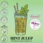 DMARIE Frozen Cocktail Drink Mix - Mint Julep Slushie Powder - 10 Ounce (Pack of 3) - All Natural, Low Sugar, No Blender Needed