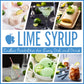 Gourmanity Lime Syrup, 2 Ingredients Only, Zingy, Citrus-Infused Syrup, Ideal For Flavoring Snow Cones, Italian Soda, Cocktails