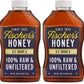 Fischers 100% Pure, Raw & Unfiltered Honey, 40 oz - USA Made Honey - All-Natural Sweetener - Rich Flavor Profile, Packed with Nu