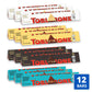 Toblerone Chocolate Variety Pack (Milk Chocolate, Dark Chocolate, White Chocolate, & Milk Chocolate With Salted Caramelized Almonds), Easter Chocolate, 12 - 3.52 Oz Bars