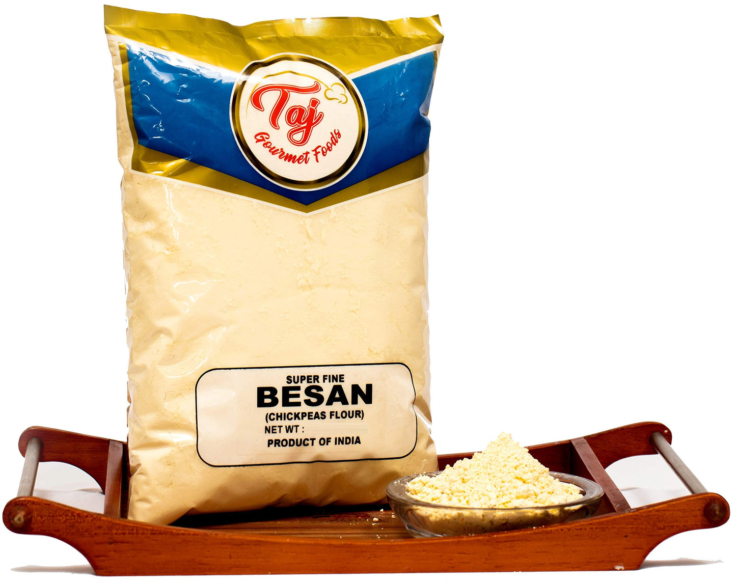 TAJ Besan Flour 2-Pounds | Chick Pea | Gram Flour | Finely Grounded