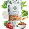 Spices Village Dried Ramen Toppings [ 1 Lb ] - Dehydrated Vegetables Mixed Vegetables Flakes, Mix Of Carrot, Onion, Red & Green
