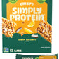 Simply Protein - Lemon Coconut Crispy Bars - Plant Based Protein Bars - Low Carb  Low Sugar  High Fiber - 13g Protein  2g Sugar  7g Fiber - Vegan  Gluten Free  Non GMO  Kosher - 12 Bars