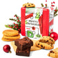Davids Cookies Merry Christmas Cookie & Brownie Tin - Gourmet Gluten-Free Snacks, 2lbs, Perfect Holiday Gift