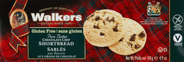 Walker's Shortbread Gluten Free Chocolate Chip Cookies, Pure Butter Shortbread Cookies, 4.9 Oz