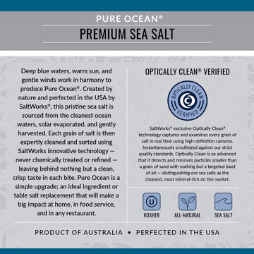 Saltworks Pure Ocean Sea Salt, Coarse Grain, 5 Pound Bag